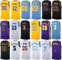 Printed Man Youth Basketball City Taurean Prince Jersey 12 Max Christie 10 Christian Wood 35 Cam Reddish 5 Jaxson Hayes 11 Scotty Pippen Jr 20 Shirt Association Icon