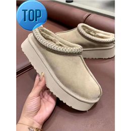 Tasman Slippers Chestnut Fur Slides Sheepskin Shearling Tazz New Mules Women Men Ultra Mini Platform Boot Slip-on Shoes Suede Upper Comfort Fall Winter UggsityG