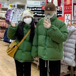 BottegassVenetas Down Jackets Woven Top Quality green women's short style thickened new Korean fashion brand loose bread couple