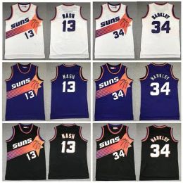 Stitched Steve Nash Retro Basketball Jerseys Charles Barkley Jersey Mitchell Ness Men Hardwoods Classic vintage Wear Hot selling hip hop style Custom