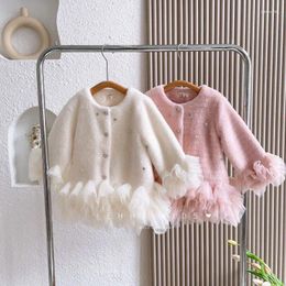 Jackets 2023 Girls Winter Coat Children Princess Partchwork Korean Dongdaemun High Quality Clothing For Girl Outfits