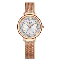 Womens Watches Sky Star Diamond Dial Automatic Movement Watch 36MM Milan Mesh Stainless Steel Bracelet Gift Wristwatches