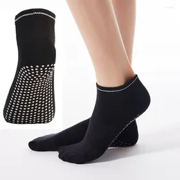 Athletic Socks Trampoline Yoga Women Cotton Silicone Non-slip Grip Ballet Dance Pilates Sports Floor