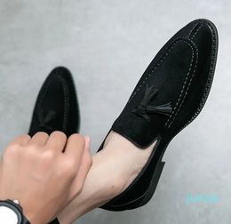 Casual Fashion Tassel Daily Professional Banquet Simple Classic Youth One Pedal Peas Shoes DH888