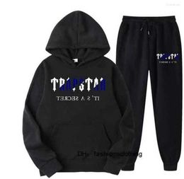 Men's t Shirts 2022 Brand Trapstar Printed Sportswear Men 15 Colors Warm Two Pieces Set Loose Hoodie Sweatshirt Pants Jogging 1 trapstar Classic design 66ess