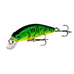 Baits & Lures Baits Lures Minnow Fishing Lure 5.5Cm 6.5G Sinking Artificial Hard Bait Bass Wobblers Crankbait Pike Treble Hooks Tackle Dhtgp