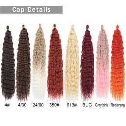 Synthetic Hair Extensions Kinky Braids Crochet Curl False Hairs For Woman Natural High Temperature Fibre Hair LL