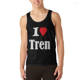 Men's Tank Tops I Love Tren Top Men's Clothes Luxury Style Basketball Clothing T Shirt Sleeveless Gym Shirts