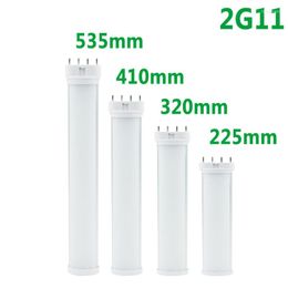 10pcs 2G11 Led Tube Light 4pin Horizontal Plug Lamp Pll PL Bar Replace H 9W 12W 18W 22w AC96-265V