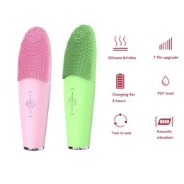 Cleaning Tools Accessories Silicone cleaning machine ultrasonic vibration waterproof equipment household beauty and health brush 231115