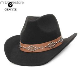 Wide Brim Hats Bucket Hats 9 Styles Men Women Black White Khaki Western Cowboy Hat Wide Brim Hat Outdoor Sombrero Hombre Cowgirl Hat YQ231116