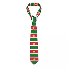 Bow Ties Classic Tie For Men Silk Mens Neckties Wedding Party Business Adult Neck Casual Flag Of Suriname