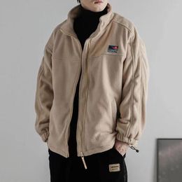 Men's Jackets Autumn And Winter Thickened Lamb Wool Jacket Men's Oversize Street Casual Fleece Coat