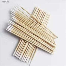 Cotton Swab Disposable Ultra-small Cotton Swab 100pcs Lint Free Micro Brushes Wood Cotton Buds Swabs Eyelash Extension Glue Removing ToolsL231117