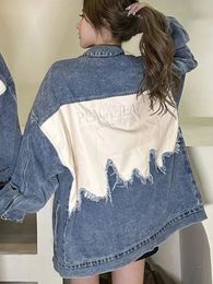 Women's Jackets Patchwork Denim Jacket For Woman And Man Denim Jacket For Women Jeans Jacket Women's Coats Jackets For Woman Denim Jacket Ladies 231116