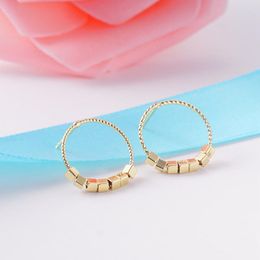 Stud Earrings ESSFF Gold Colour Metal Punk For Women Girls Gifts Prevent Allergies Piercing Earring Rock Fashion Jewellery 2023