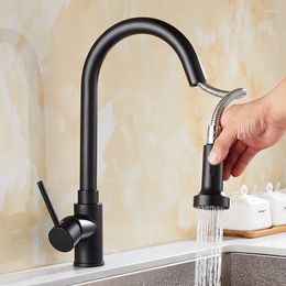 Kitchen Faucets Vidric Arrival Pull Out Faucet Chrome/black Sink Mixer Tap 360 Degree Rotation Taps