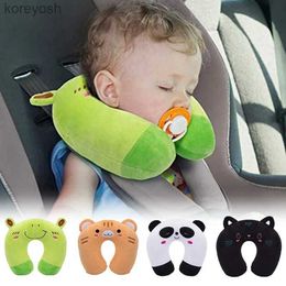 Pillows 2022 Cartoon Kids U-shaped Pillow Plush Neck Pillow Nap Pillow Lunch Break Pillow Cervical Pillow Travel Pillows for ChildrenL231116