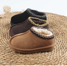 Kids Toddler Tasman Slippers Uggies Braid Tazz Sandals Baby Shoes Chestnut Fur Slides Sheepskin Shearling Classic Ultra Mini Boot Winter Mules Australia DF90