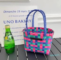 Shopping Bags Design Vegetable Basket Woven Bag Charity Show Colour Matching