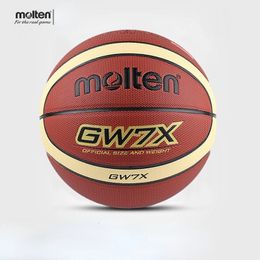 Balls Molten Official Size5/6/7 Basketball PU Material Balls Outdoor Indoor Match Training Basketball 231115