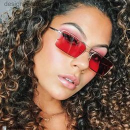 Sunglasses 2023 Brands Design Women Anti-Reflective Mirror Sunglasses Fashion Metal Square Glasses Classic Men Out Door Sun Glasses Uv400L231115