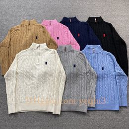 Mężczyźni Sweters Pullover Sweter Sweter Designer Knitwear Klasyczny swobodny jesienny sweter haft haftowy wełniany wełniany odzież wąsły sweter azjatycki rozmiar