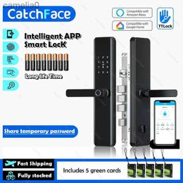 Smart Lock TTLock Smart Fingerprint Door Lock Wifi APP Lock Bluetooth Unlock Security Intelligent Lock Biometric Electronic Gate LockL231116