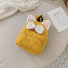 School Bags Autumn And Winter Backpack Cute Plush Small Tide Boys Girls Kindergarten Bag