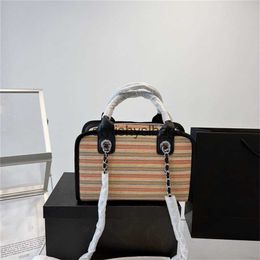 Shoulder Bags Bags Spring and summer straw bag for casual style design handbag with classic embroidery beautiful beach bags 29*19cmstylishyslbags