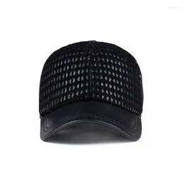 Ball Caps Fashion 2023 Spring/Winter Man Genuine Leather Baseball Casual Sheepskin Black Warm 55-60 Adjustable Sprot Flight Hats