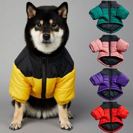 Dog Apparel Face Down Jacket Winter Thick Warm Dog Apparels Luxury Dogs Clothes Schnauzer French Bulldog Designer Pet Clothing