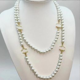 Classic Diamond Pearl Letter Necker Designer di alta qualità Collana Fashi