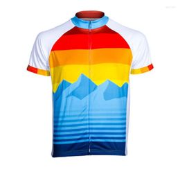 Racing Jackets Short Sleeve Bike Cycling Jersey Men Vintage Motocross Road Team Sport ShortSsleeve Shirt Mtb Tops