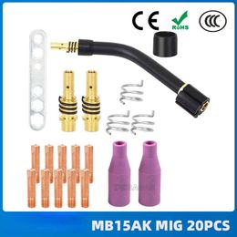 20PCS MB15AK Mig Secondary Welding Torch Accessories MB15 Contact Protection Nozzle