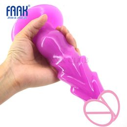 Dildos/Dongs FAAK 20*4.5cm Large Dildos Penis Huge Dongs Realistic Penis Super Soft Silicone Sex Toys for Women Sex Product 231116