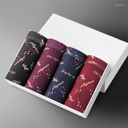 Underpants 8pcs/lot Man Boxer Solid Comfortable Brand Shorts 4PCS Male Panties Cotton Men's Underwear Boxers Breathable