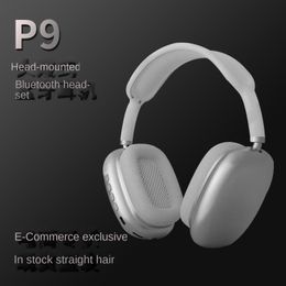 P9 Bluetooth Headset Student Headband Mobile Phone Wireless Headphone Head-Mounted Headset Huaqiang North Cross-Border Hot Wholesale