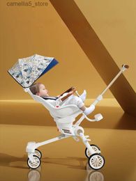 Strollers# The new lightweight baby stroller can be carried on an Aeroplane and the folded to sit down lie a four-wheeled Q240529