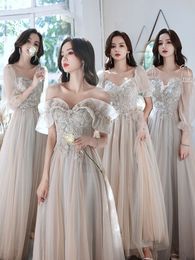 Romantic wedding dresses new fall and winter season girls bridesmaid dresses bubble sleeve daily dresses