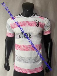 2023 2024 football away jacquard new player version short-sleeved top Soccer Jerseys Away Player Version short men shirt 23/24 season