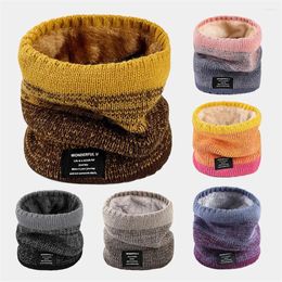 Bandanas Fashion Winter Warm Plush Scarf Thermal Fleece Snood Neck Thick Warmer Ski Shawl For Men Women Gifts