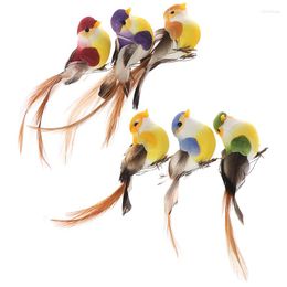 Decorative Figurines Artificial Foam Birds Lawn Figurine Ornament Po Props Yard Decor With Clip Party Gardening Supply Garden Craft