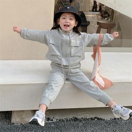 Clothing Sets Kids Children Baby Little Girls Set Autumn Long Sleeve Sport Suit Tracksuit Toddler Clothes Outfit For 2 3 4 5 6 Years