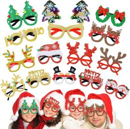 Christmas Decorations Max Fun 6 10PCS Glasses Glitter Party Novelty Eyeglasses for Accessories Holiday 231116