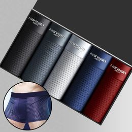 Underpants Mens Panties Men Underwear Boxershorts Men Boxer Men Ropa Interior Hombre Calzoncillos Breathable Hombre Bamboo Hole Large Size 231116