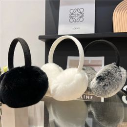 Ear Muffs MPPM Aarrival Unisex Women s Winter Warm Rex Rabbit Fur Earmuffs Girls Muffle Earflap Cover Double Sided 231116