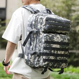 Outdoor Bags Men Army Military Tactical Backpack 900D Polyester 45L 3P Softback Outdoor Waterproof Rucksack Hiking Camping Hunting Bags 231116