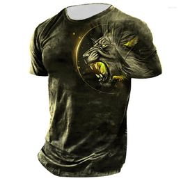 Men's T Shirts Summer Vintage T-shirt Male 3D Printed Men Women Oversized Clothing O-Neck Graphic Fashion Tops Tees Sports Boy