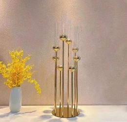 Metal Candelabras 91 CM Height 8 Arms Candle Holders Luxury Wedding Table Centrepiece Candlesticks Home Decoration